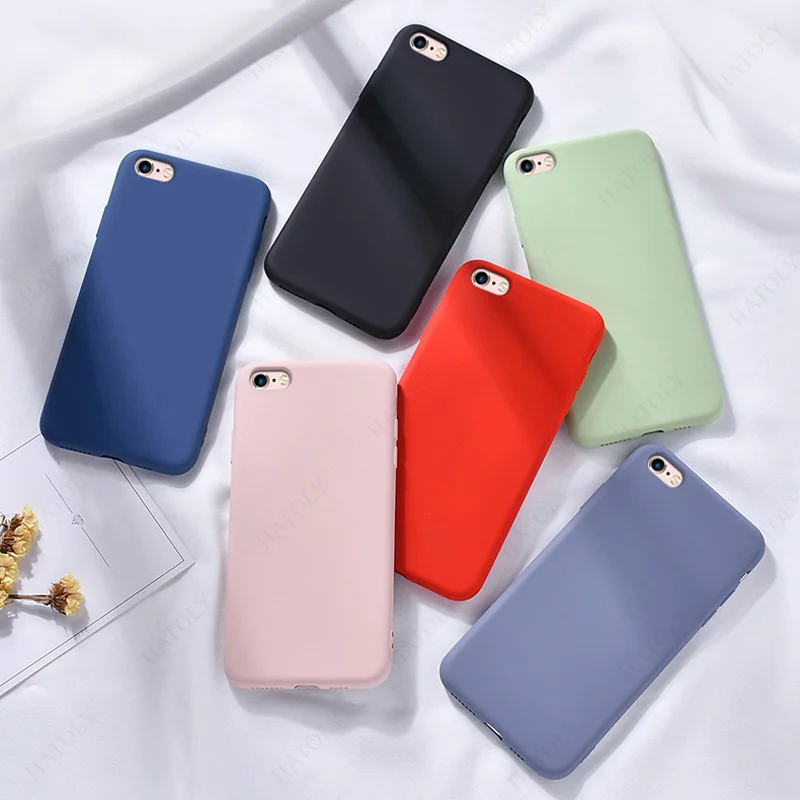 Funda Suave Lisa Silicona Liquida para APPLE 7 8 SE 2020 2022 Generacion TPU Gel Goma Case Soft Carcasa Protector 4.7 2 3 SE2 SE3|Fundas antigolpes para teléfono| - AliExpress
