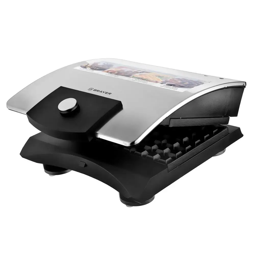 Вафельница BRAYER BR2300 (приготовление двух бельгийских вафель размер панелей: 22 5*13