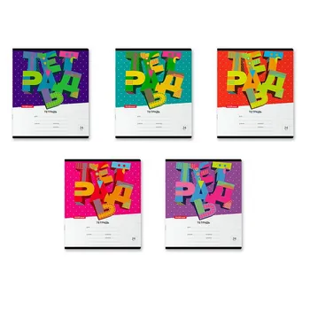 

Notebook school student 3D letters, 24 sheets, ruler erichkrause 43014ek