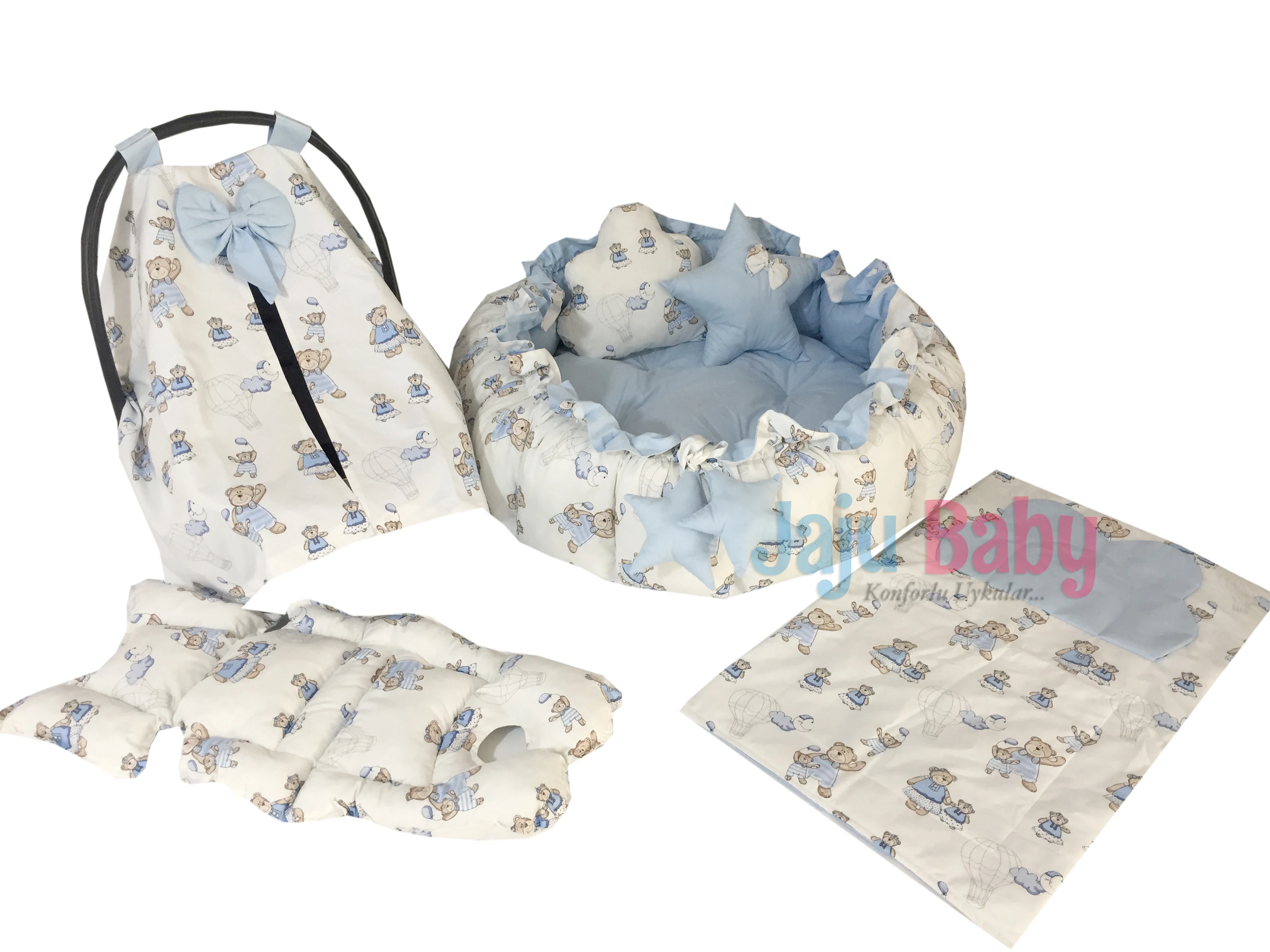 Jaju Малыш Синий медведь шаблон набор дизайн роскошный игровой коврик Babynest матери