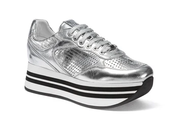 

FRAU Laminated leather platform sneakers
