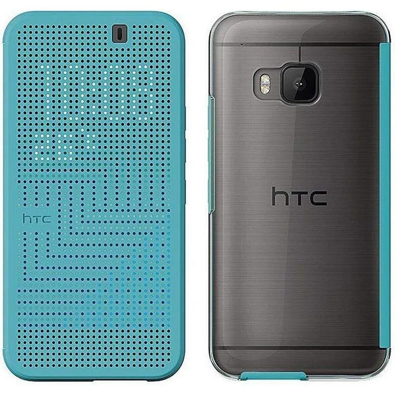Significance Abrasive Crack pot HTC original for ONE M9 PREMIUM case DOT VIEW ICE blue|Phone Case & Covers|  - AliExpress