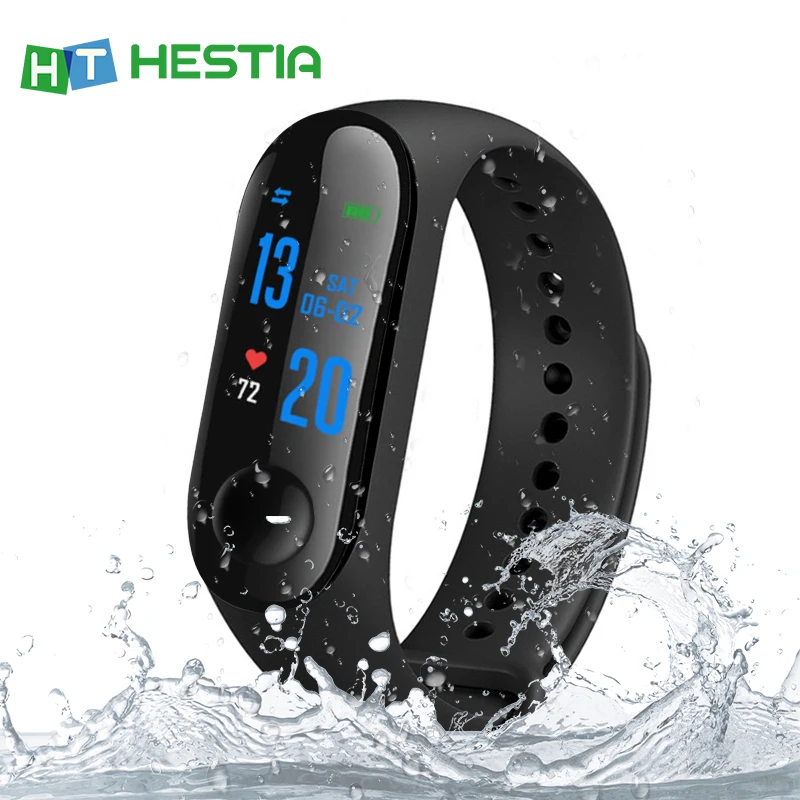 

Smart Bluetooth Bracelet Sports Pedometer Monitor Fitness Tracker Blood Pressure Heart Rate Waterproof Wristband PK Mi Band 3