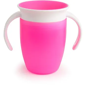 

Munchkin drinker-spillage miracle 360 ° with handles pink 207 ml. 6 +
