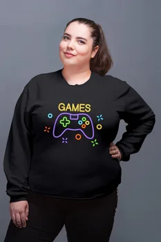 

Angemiel Wear Games Black Women Sweatshirt