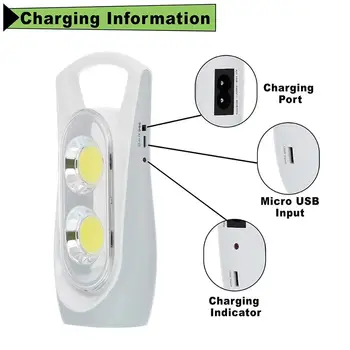 

Floor Lamp led portable Rechargeable 1200 mAh 4W easy NAB Battery large strength DP-7156