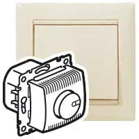 

Legrand Valena cream light regulator rotary 100-1000W for L/N, halogen. Lamps with winding T-rom 774160