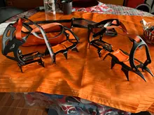 Shoe Crampons Grippers Climbing-Gear Mountaineering Snow Traction-Device Anti-Skid 12-Teeth