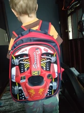 Mochila escolar 3D de EVA para niños y niñas, morral escolar de carreras, tridimensional, impermeable, con dibujos animados, 2019
