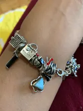 Boosbiy-colgante de cristal con cuentas chapadas en plata para mujer, pulsera con abalorios de corazón, muñeca, marca de bricolaje, 2 uds., gran oferta