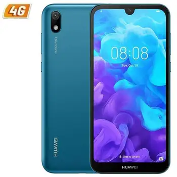 

Smartphone móvil huawei y5 2019 blue - 5.71'/14.5cm - cámara 13/5mp - qc 2.0ghz - 16gb - 2gb ram - android 9 - 4g - dual sim -