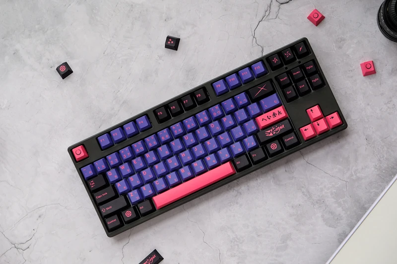 5-sided tintura sublimação teclado mecânico keycap para mx switch 61 64 68 87 980104