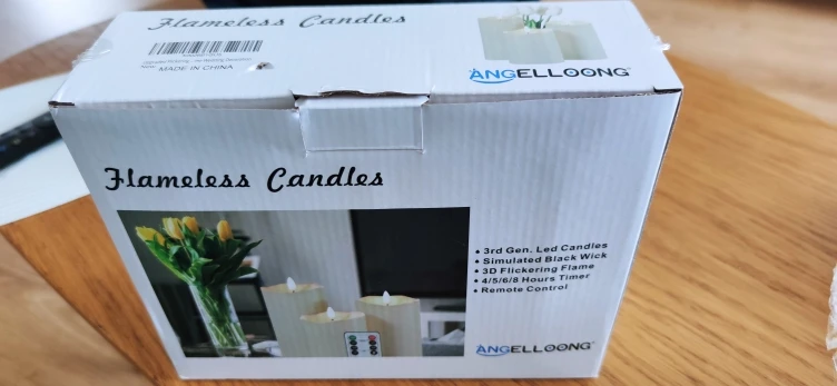 3Pcs/Set Remote Control LED Flameless Candle Lights New Year Candles Battery photo review