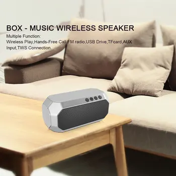 

TWS Wireless Bluetooth 5.0 AUX Speaker Subwoofer Column Stereo Bass Support TF Sound Bar USB Charge FM Radio