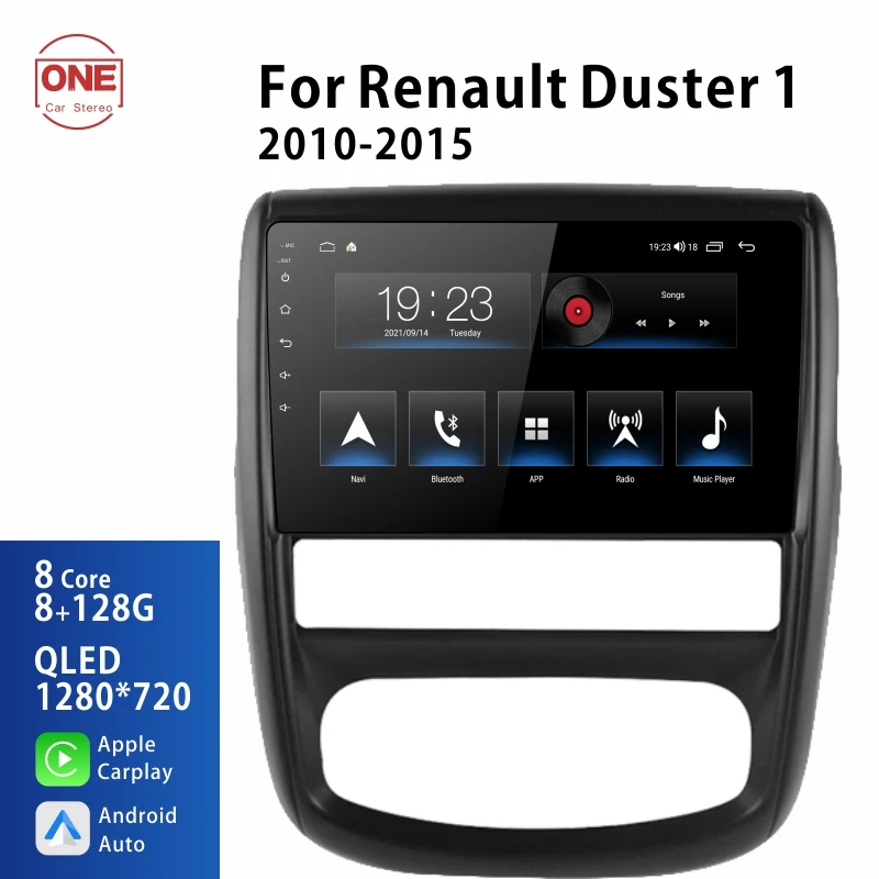 OneCarStereo Android Carplay приемник для Renault Duster 2010 - 2015 Автомагнитола стерео Мультимедийный