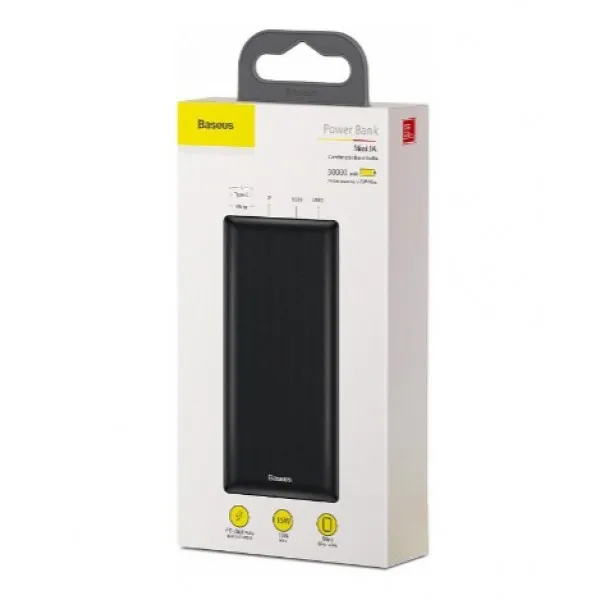 Портативное зарядное устройство Baseus Mini JA Fast charge power bank 3 A 30000mAh PPJAN-C01(Черный