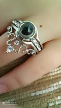 Anillo de boda en oro rosa con 100 idiomas, proyección I Love You, corona Separable, memoria de amor romántico, regalo de joyería