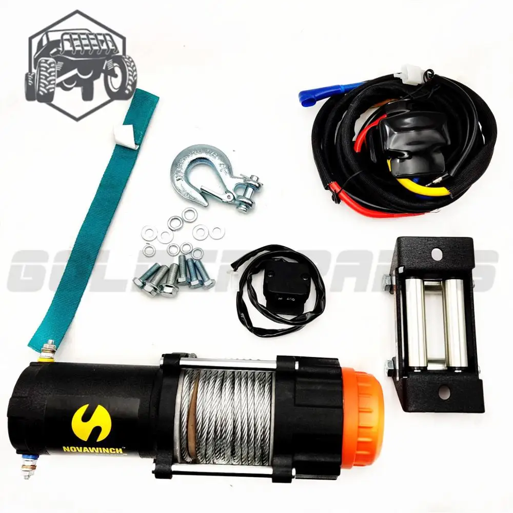 Оригинальная лебедка подходит для CFmoto NVTD3000 7020-150700-1B000 12,8 ''× 4,44'' × 4,76 ''325 мм × 113 мм × 121 мм