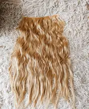 SHANGKE-Extensión de cabello liso sedoso Natural, 5 clips/pieza, 24 pulgadas, Clip en mujeres, pelo sintético largo falso