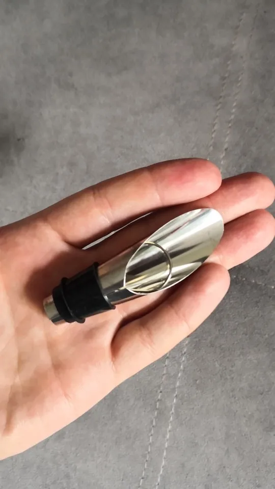 Tulip Style Stainless Wine Stopper and Pourer System FreshWine