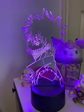Led-Light 3d-Lamp Bedroom Decor Gift Manga Acrylic Academia Cool Dabi Anime Colorful