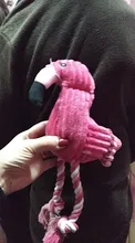 De peluche de felpa Flamingo perros de compañía morder masticar juguetes de Chihuahua/Yorkshire/Bulldog/Pug/Corgi perro interactivo/perro de juguete
