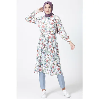 

Armine Çiçek Patterned Tunic Grenadine Red 9 Y4701