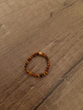 Momiji-Anillos de piedra Natural de cuentas bohemias para mujer y niña, joyería multicolor hecha a mano, regalo de moda, anillos de boda elásticos ajustables