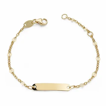 

Slave 18k gold baby Link 14cm. [AA2606]