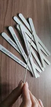 10 Uds. De limas de madera para uñas, 100/180 180/240 grises, bloque de amortiguación, limas profesionales para manicura y pedicura, herramientas de pulido