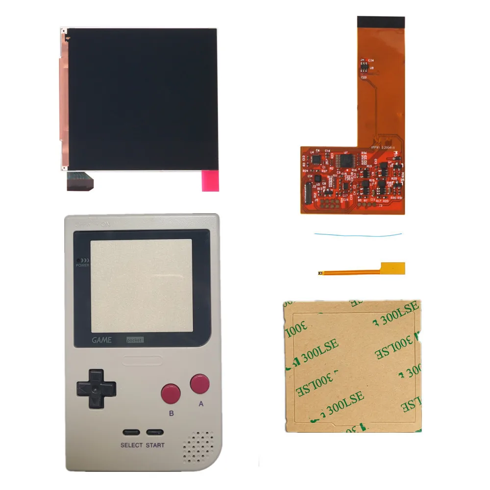 FOR GBP/GBL LCD RETRO PIXEL KIT HIGH LIGHT BACKLIGHT BRIGHTNESS 36 retro color combinations FOR POCKET