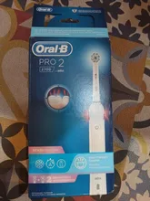 Oral B Pro 2 2700, Cepillo de dientes eléctrico recargable, 2 modos cepillado, temporizador, limpieza 3D, hasta 14 días, sensor