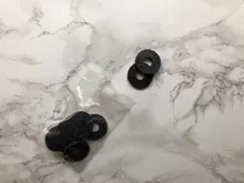 10 pcs Silica Gel Guitar Protector Strap Lock Block 25x3mm 9mm ID Black