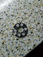 Yumiki-Conjunto de luces LED infrarrojas para cámaras CCTV, conjunto de 6 uds. De placas LED IR, Visión Nocturna (45mm de diámetro), color blanco