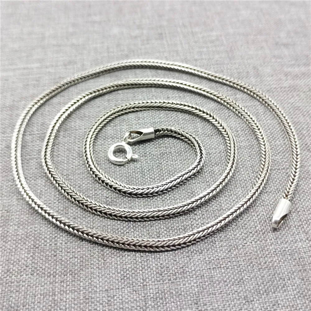 Catena In Argento Sterling 2mm Con Perline Alternate A Cilindro E Roto - Foto 12