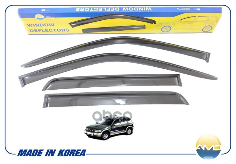 Дефлекторы Окон Black(К-Т 4шт.) Kia(Sportage 93- Amddk145 AMD арт. AMDDK145