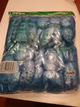 Cubiertas desechables de plástico para zapatos, cubiertas de plástico para limpieza de calzado, impermeable, para exteriores y días lluviosos, 100 Uds.