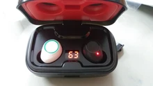 Auriculares TWS con Bluetooth 5,0, cascos inalámbricos con cargador de 3500mAh, estéreo 9D, deportivos, resistentes al agua, con micrófono