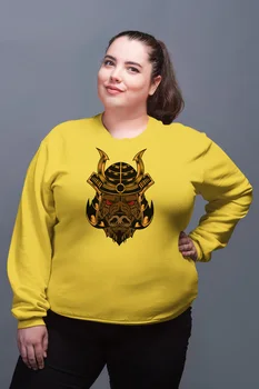 

Angemiel Wear Samurai Pig Yellow Women Sweatshirts