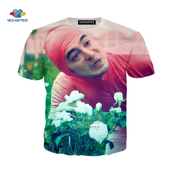 

SONSPEE 3D Print Women Men Funny Pink Guy The Filthy Frank Show Harajuku T-shirt Summer Tshirt Short Sleeve Casual Youth Tops