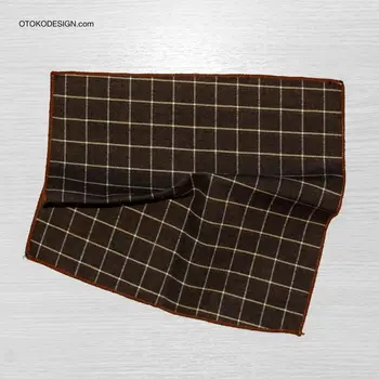 

Shawl in a gray check jacket pocket (50982)