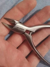 MR.GREEN-cortauñas superafilada de acero inoxidable, alta calidad, para cutículas, uñas postizas, pedicura