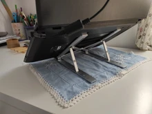 GOOJODOQ-Soporte para ordenador portátil, soporte de aleación de aluminio plegable, para Notebook, MacBook Pro y tableta