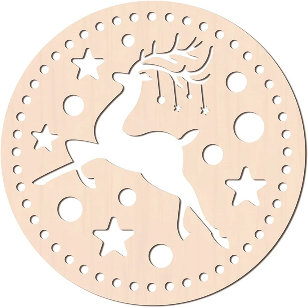 4 Basi In Legno Per Cesti All'Uncinetto 15x10cm - Fondi Ovali Per Fai Da Te E Decorazione - Foto 4