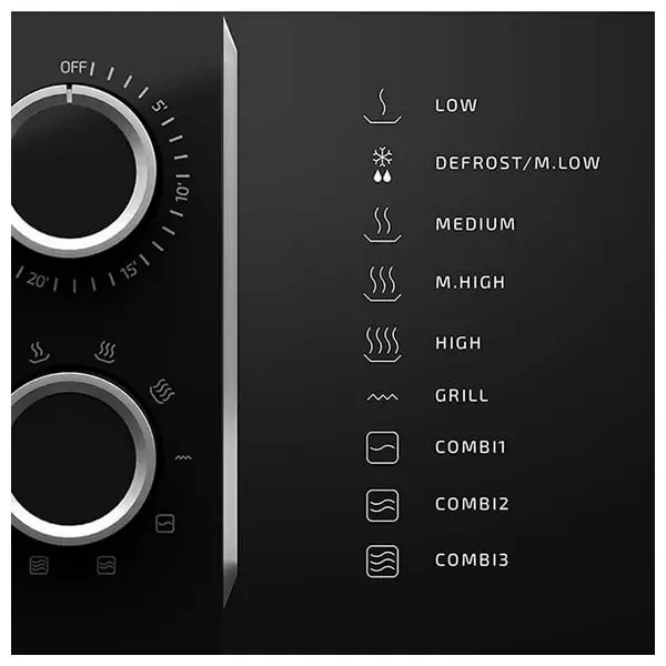 Микроволновая печь с грилем Cecotec ProClean 3150 20 л 700 Вт черный серебристый