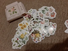 45 Uds flores día de Navidad Vintage adhesivo de papelería planificador Scrapbooking diario Deco escuela suministros de oficina Kawaii pegatinas