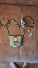 Bolso para niños, bandolera de paja de conejo con dibujos animados, monedero de moneda de llaves para niños, Mini bolso de hombro de princesa