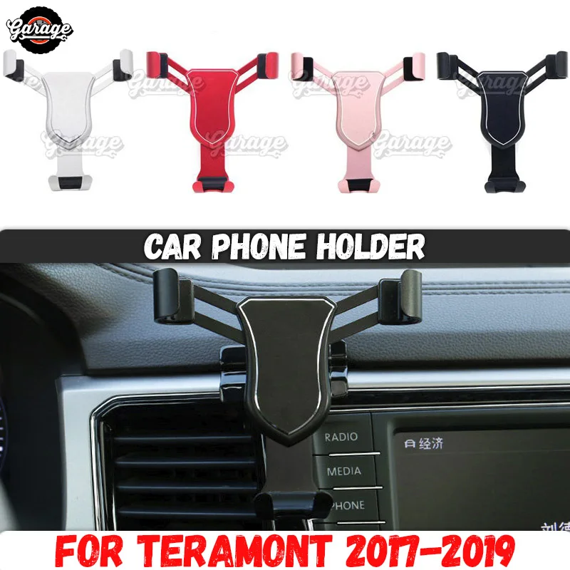 Автомобильный держатель для телефона для VW Teramont- алюминиевый сплав 1 комплект украшения автомобиля аксессуары для интерьера телефона