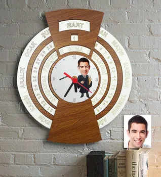 

Personalized Mr Attorney Caricature Of Infinite Maya Calendar Wall clock-1