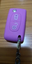 Funda de llave a distancia de silicona con 2 botones para coche, funda de silicona protectora para CITROEN C2, C3, C4, C5, Berlingo Picasso, Peugeot 306, 407, 807